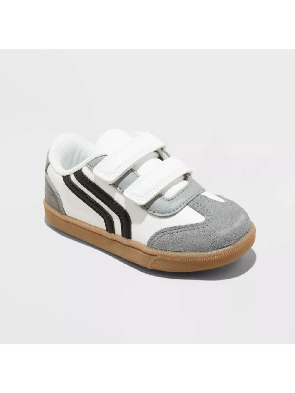 NEW Cat & Jack Toddler Dakota Retro Court Sneakers - White/Gray